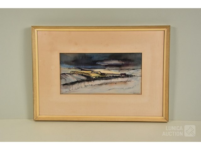 Aquarel j. mels (1899-1974) - afbeelding 1 van  4