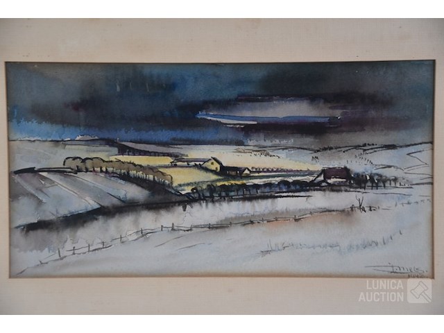Aquarel j. mels (1899-1974) - afbeelding 2 van  4