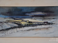 Aquarel j. mels (1899-1974) - afbeelding 2 van  4