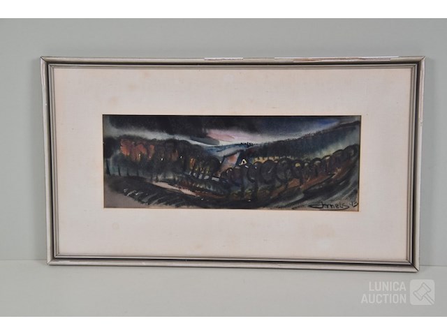Aquarel j. mels (1899-1974) - afbeelding 1 van  5