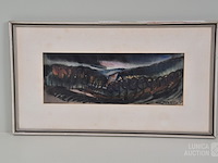 Aquarel j. mels (1899-1974)