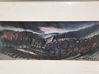 Aquarel j. mels (1899-1974) - afbeelding 2 van  5