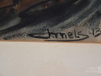 Aquarel j. mels (1899-1974) - afbeelding 3 van  5