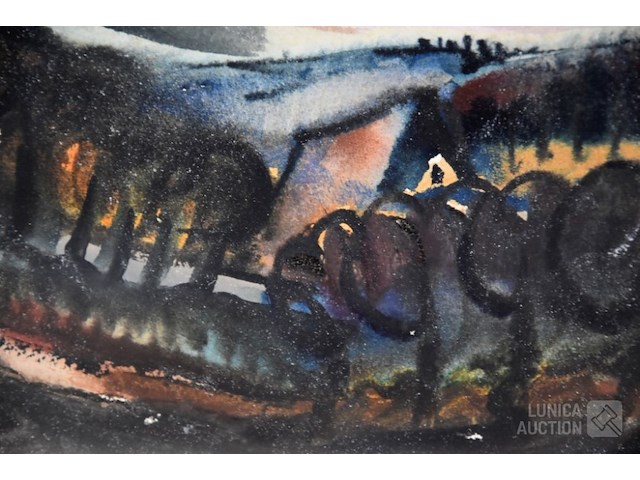 Aquarel j. mels (1899-1974) - afbeelding 4 van  5