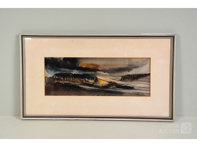 Aquarel j. mels (1899-1974) - afbeelding 1 van  4