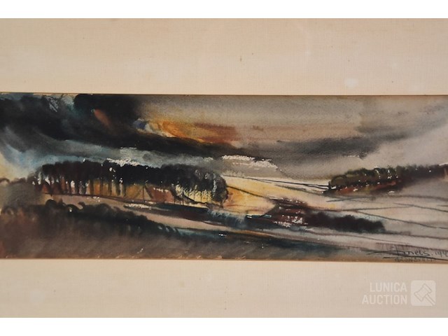 Aquarel j. mels (1899-1974) - afbeelding 2 van  4