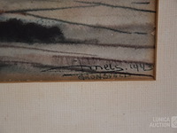 Aquarel j. mels (1899-1974) - afbeelding 3 van  4