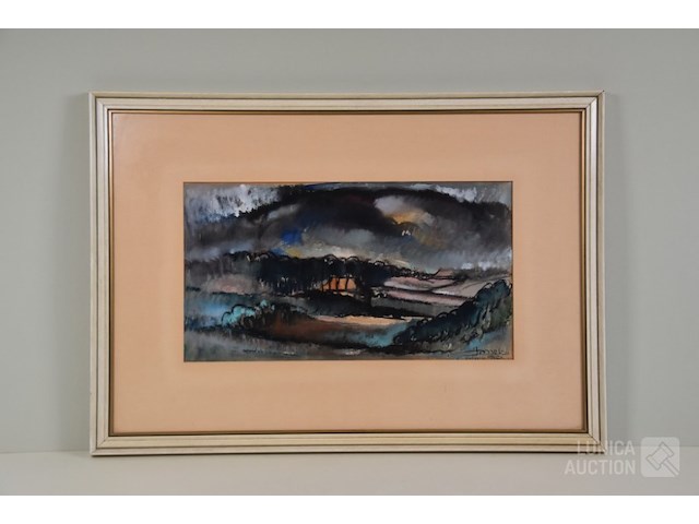 Aquarel j. mels (1899-1974) - afbeelding 1 van  6