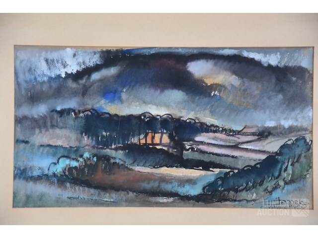 Aquarel j. mels (1899-1974) - afbeelding 3 van  6