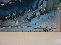 Aquarel j. mels (1899-1974) - afbeelding 4 van  6