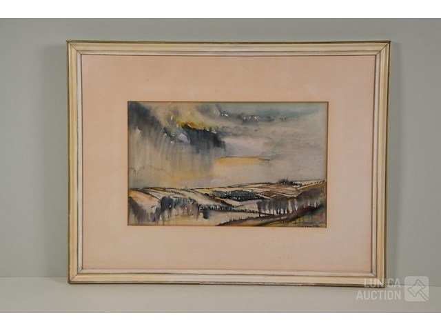 Aquarel j. mels (1899-1974) - afbeelding 1 van  5