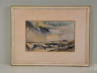 Aquarel j. mels (1899-1974) - afbeelding 1 van  5