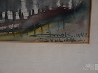 Aquarel j. mels (1899-1974) - afbeelding 4 van  5