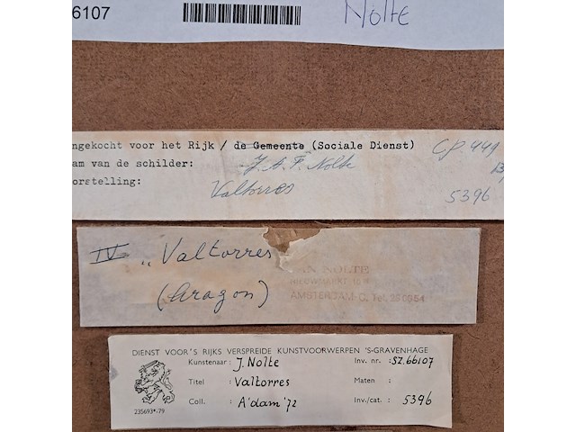 Aquarel, j. nolte, valtorres - afbeelding 7 van  7