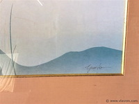 Aquarel japans getekend 73/53 - afbeelding 3 van  3