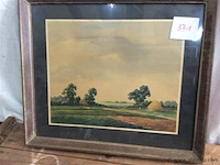 Aquarel landschap get h:36 - afbeelding 1 van  3