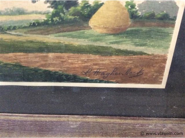 Aquarel landschap get h:36 - afbeelding 3 van  3