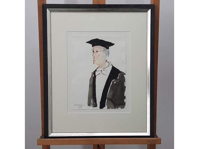 Aquarel, maya wildevuur (1944-2023), hoogleraar, 2005 - afbeelding 2 van  7