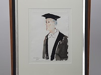 Aquarel, maya wildevuur (1944-2023), hoogleraar, 2005 - afbeelding 2 van  7