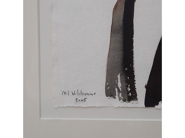 Aquarel, maya wildevuur (1944-2023), hoogleraar, 2005 - afbeelding 5 van  7
