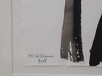 Aquarel, maya wildevuur (1944-2023), hoogleraar, 2005 - afbeelding 5 van  7