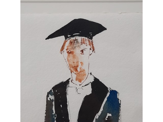 Aquarel, maya wildevuur (1944-2023), hoogleraar, 2005 - afbeelding 4 van  7