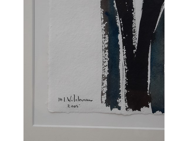 Aquarel, maya wildevuur (1944-2023), hoogleraar, 2005 - afbeelding 5 van  7