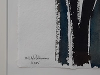 Aquarel, maya wildevuur (1944-2023), hoogleraar, 2005 - afbeelding 5 van  7