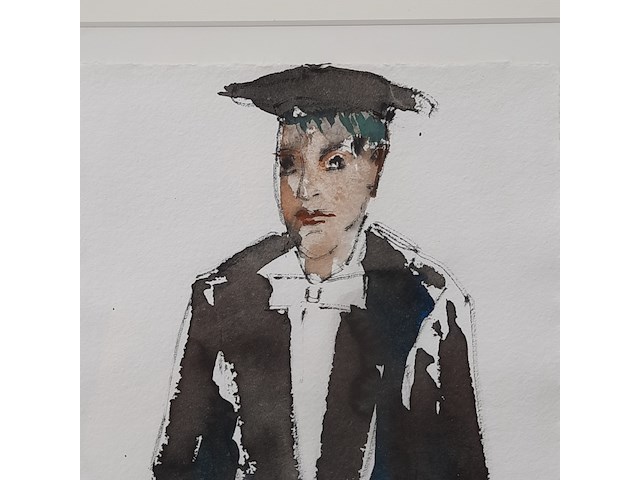 Aquarel, maya wildevuur (1944-2023), hoogleraar, 2005 - afbeelding 4 van  7