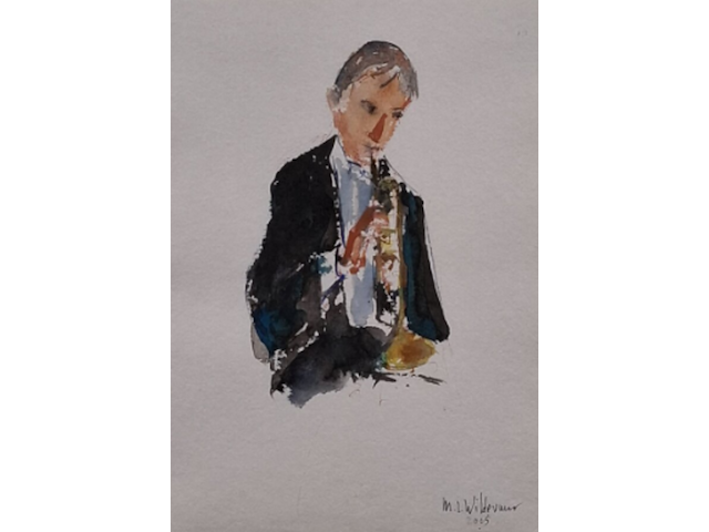 Aquarel, maya wildevuur (1944-2023), orkest 30, 2005 - afbeelding 2 van  6