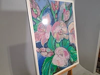 Aquarel, maya wildevuur, bloementuin 5, 1987 - afbeelding 3 van  8