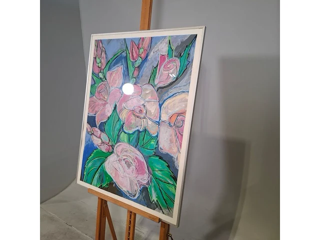 Aquarel, maya wildevuur, bloementuin 5, 1987 - afbeelding 4 van  8