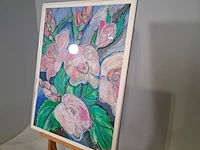 Aquarel, maya wildevuur, bloementuin 5, 1987 - afbeelding 4 van  8