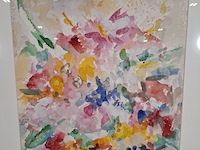 Aquarel, maya wildevuur, boeket, 1989 - afbeelding 4 van  10