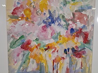 Aquarel, maya wildevuur, boeket, 1989 - afbeelding 5 van  10