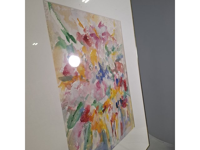 Aquarel, maya wildevuur, boeket, 1989 - afbeelding 7 van  10