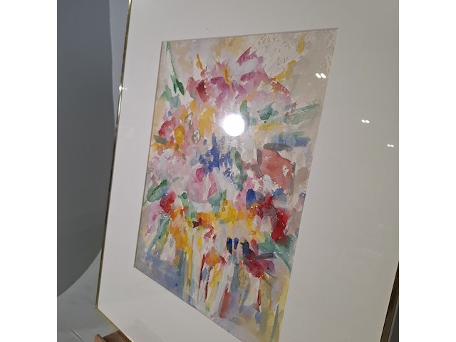 Aquarel, maya wildevuur, boeket, 1989 - afbeelding 8 van  10