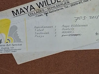 Aquarel, maya wildevuur, boeket, 1990 - afbeelding 8 van  8