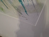 Aquarel, maya wildevuur, bouquet, 1993 - afbeelding 5 van  9