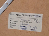 Aquarel, maya wildevuur, bouquet, 1993 - afbeelding 9 van  9