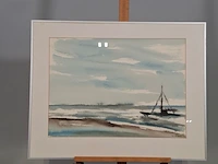 Aquarel, maya wildevuur, de kust, 1996 - afbeelding 2 van  8