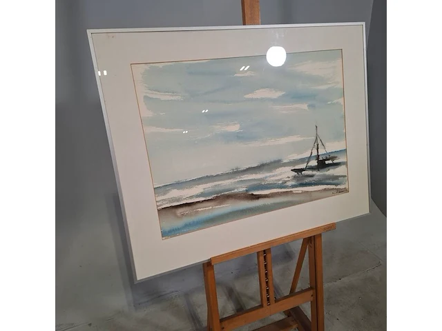 Aquarel, maya wildevuur, de kust, 1996 - afbeelding 3 van  8