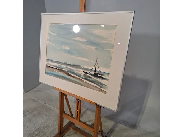 Aquarel, maya wildevuur, de kust, 1996 - afbeelding 4 van  8