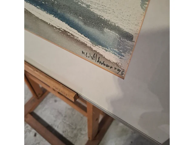 Aquarel, maya wildevuur, de kust, 1996 - afbeelding 5 van  8