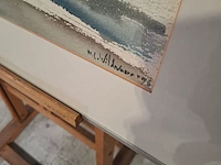 Aquarel, maya wildevuur, de kust, 1996 - afbeelding 5 van  8