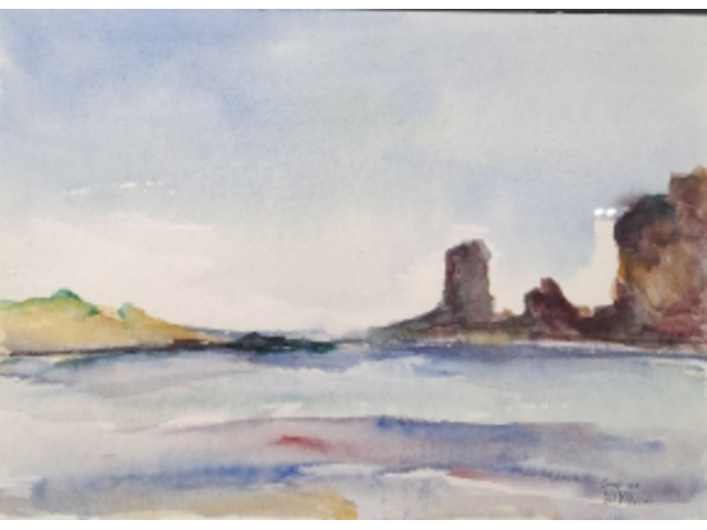 Aquarel, maya wildevuur, grandiozo, 1995 - afbeelding 1 van  9