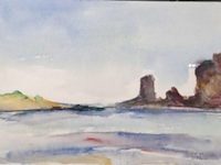 Aquarel, maya wildevuur, grandiozo, 1995 - afbeelding 1 van  9