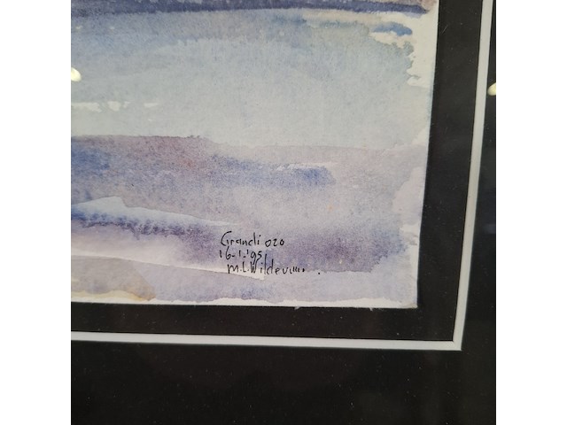 Aquarel, maya wildevuur, grandiozo, 1995 - afbeelding 5 van  9