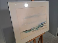 Aquarel, maya wildevuur, het wad, 1986 - afbeelding 3 van  8