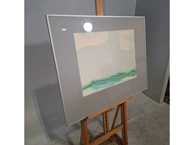 Aquarel, maya wildevuur, het wad, 1987 - afbeelding 3 van  8